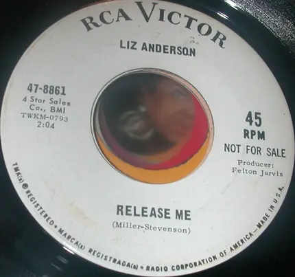 Liz Anderson - So Much For Me, So Much For You