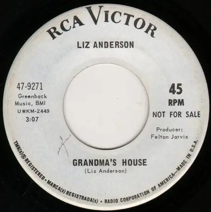 Liz Anderson - Tiny Tears / Grandma's House