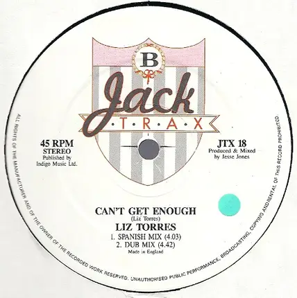 Liz Torres - Can't Get Enough