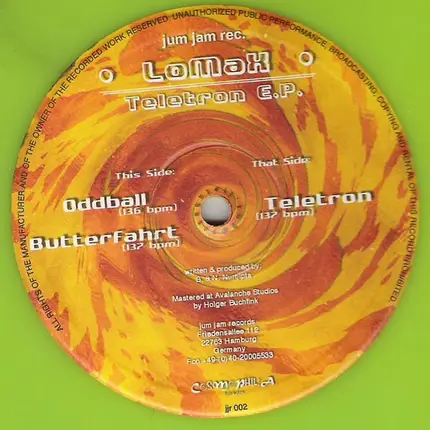 Lomax - Teletron EP