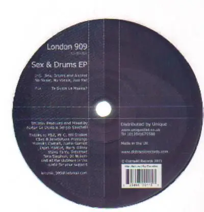 London 909 - Sex, Drums EP