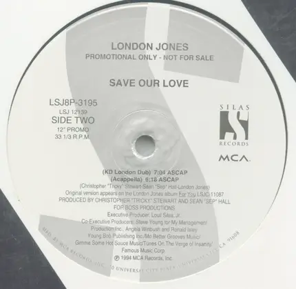 London Jones - Save Our Love