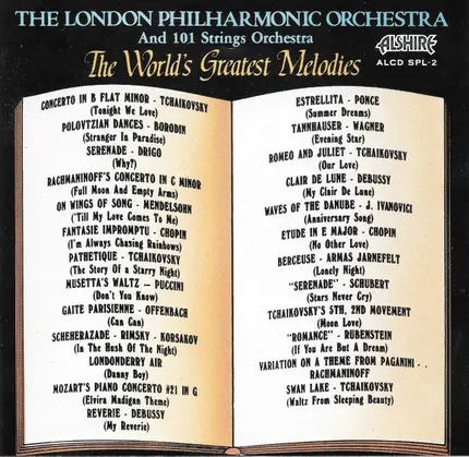 London Philharmonic Orchestra And 101 Strings - The World's Greatest Melodies
