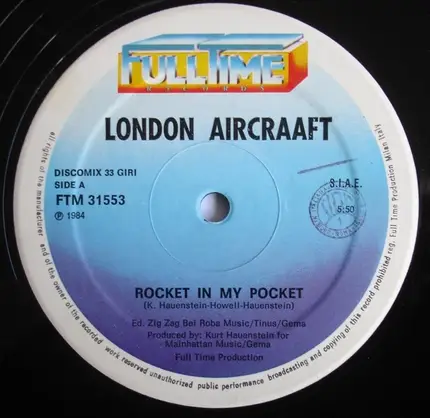 London Aircraaft - Rocket In My Pocket / Supergirls