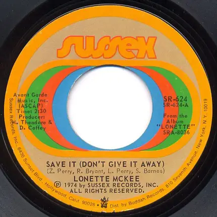 Lonette McKee - Save It (Don't Give It Away) / Do To Me
