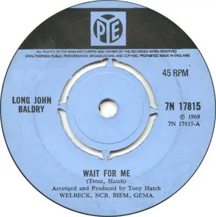 Long John Baldry - Wait for Me