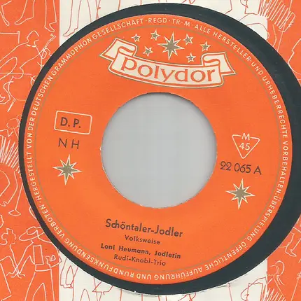 Loni Heumann , Rudi-Knabl-Trio - Schöntaler-Jodler
