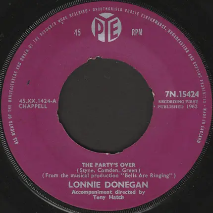 Lonnie Donegan - The Party's Over