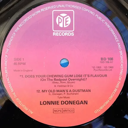 Lonnie Donegan - Does Your Chewing Gum Lose Its Flavour