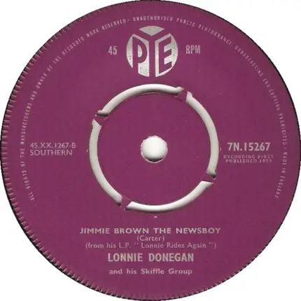 Lonnie Donegan / Lonnie Donegan's Skiffle Group - I Wanna Go Home (The Wreck Of The John "B")