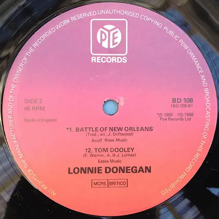 Lonnie Donegan - Does Your Chewing Gum Lose Its Flavour