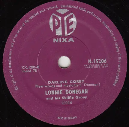 Lonnie Donegan's Skiffle Group - The Battle Of New Orleans / Darling Corey