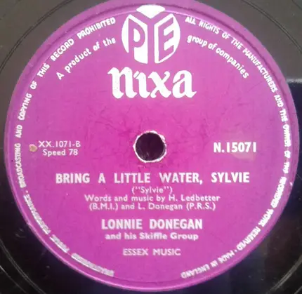 Lonnie Donegan's Skiffle Group - Dead Or Alive / Bring A Little Water, Sylvie