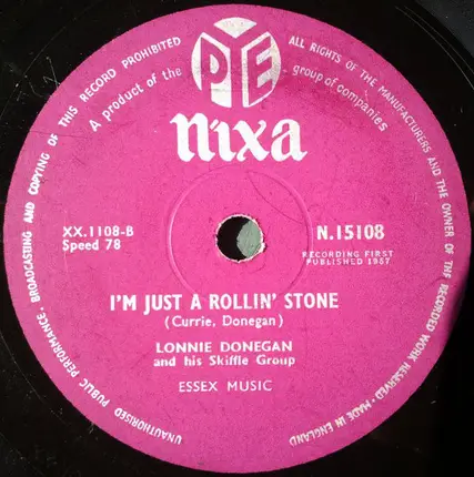 Lonnie Donegan's Skiffle Group - My Dixie Darling / I'm Just A Rolling Stone