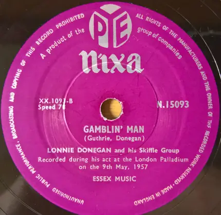 Lonnie Donegan's Skiffle Group - Putting On The Style / Gamblin' Man