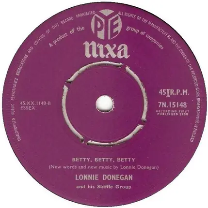 Lonnie Donegan's Skiffle Group - Sally Don't You Grieve