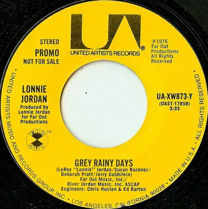 Lonnie Jordan - Grey Rainy Days