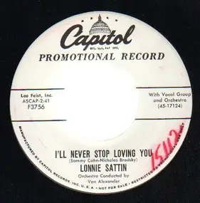 Lonnie Sattin - I'll Never Stop Loving You