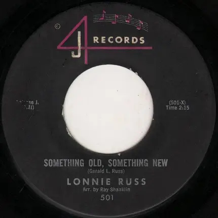 Lonnie Russ - My Wife Can't Cook / Something Old, Something New