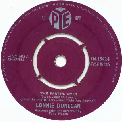 Lonnie Donegan - The Party's Over