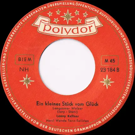 Lonny Kellner - Die Liebe, Der Frühling, Der Wein / Ein Kleines Stück Vom Glück