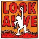 7inch Vinyl Single - Look Alive - Both Feet On The Ground - yellow marbeled
