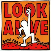 7inch Vinyl Single - Look Alive - Both Feet On The Ground - yellow marbeled
