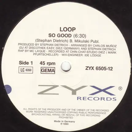 Loop - So Good