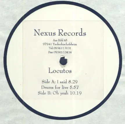 Locutos - I Said / Drums For Live