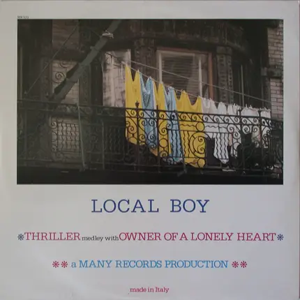Local Boy - Thriller Medley With Owner Of A Lonely Heart