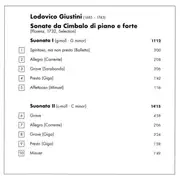 CD - Giustini - Sonate Da Cimbalo di Piano E Forte