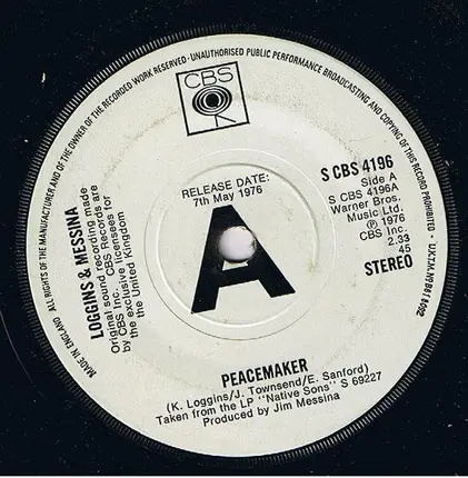 Loggins And Messina - Peacemaker