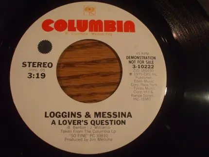 Loggins And Messina - A Lover's Question