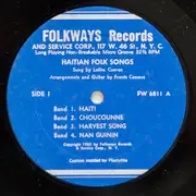 10'' - Lolita Cuevas , Frantz Casseus - Haitian Folk Songs