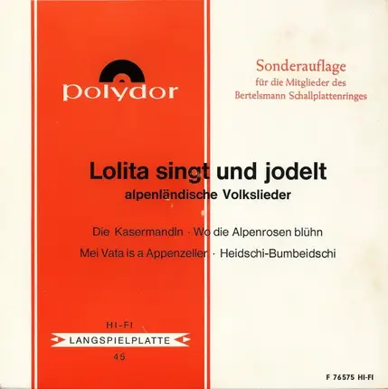 Lolita - Lolita Singt Und Jodelt