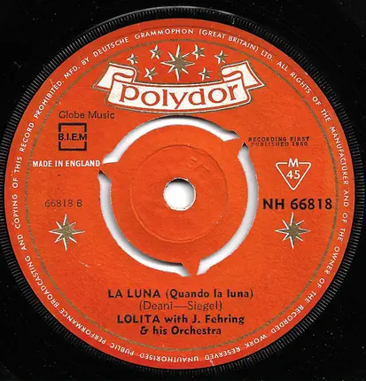 Lolita With Orchester Werner Scharfenberger - Sailor...(Your Home Is The Sea)