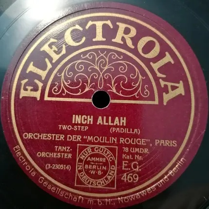 L'Orchestre Du Moulin Rouge - Ça C'est Paris / Inch Allah