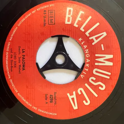 Lord Dixie Und Seine Eton Boys - La Paloma