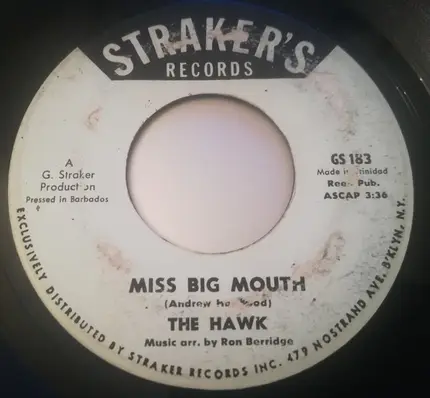 Lord Hawk - Miss Big Mouth / Handy Man