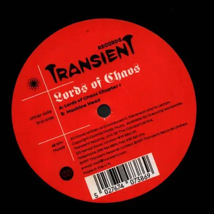 Lords Of Chaos - Lords Of Chaos Chapter 1 / Machine Head