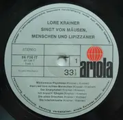 LP - Lore Krainer - Singt Von Mäusen, Menschen Und Lipizzanern