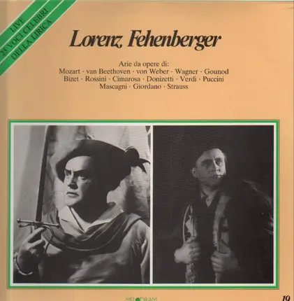 Lorenz Fehenberger - Arie da Opere di: Mozart, Beethoven, Wagner,..