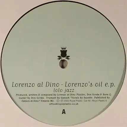 Lorenzo Al Dino - Lorenzo's Oil E.P.