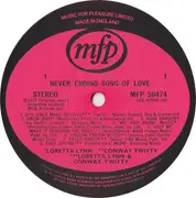 LP - Loretta Lynn & Conway Twitty , Conway Twitty & Loretta Lynn - Never Ending Song Of Love