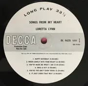 LP - Loretta Lynn - Songs From My Heart - Mono, Promo