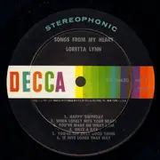 LP - Loretta Lynn - Songs From My Heart - Indianapolis Pressing