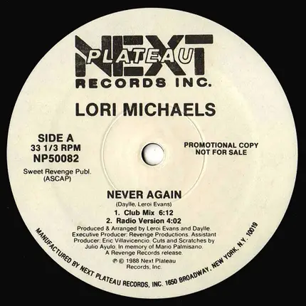 Lori Michaels - Never Again