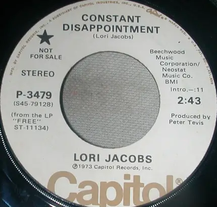 Lori Jacobs - Constant Disappointment