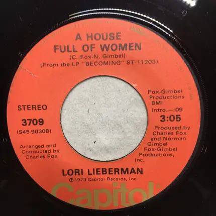 Lori Lieberman - Becoming / A House Full Of Women
