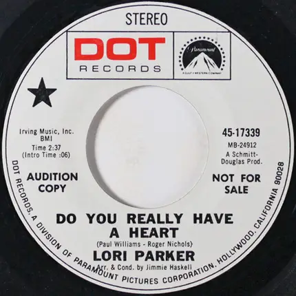 Lori Parker - The Clock / Do You Really Have A Heart
